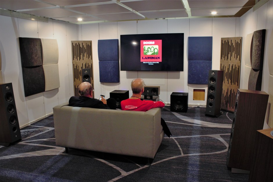 home theater with chora line